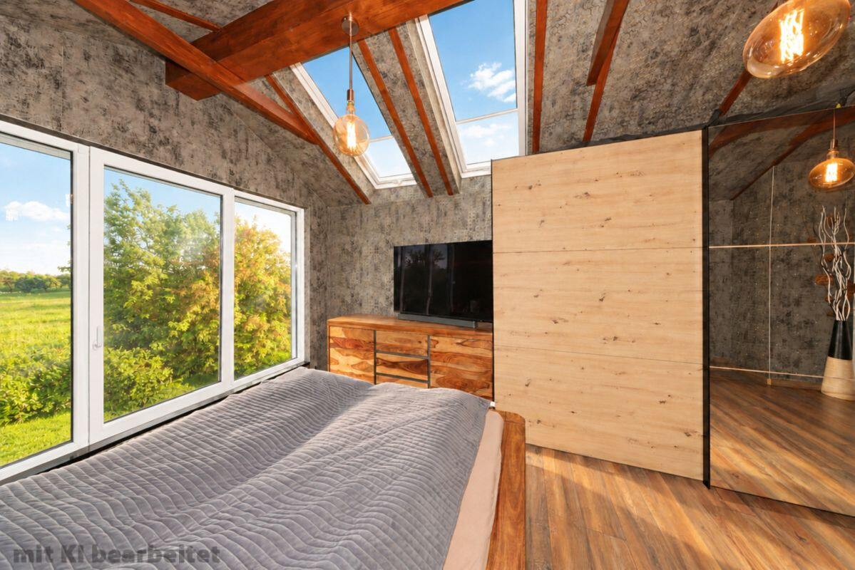 Schlafzimmer mit atemberaubender Aussicht Schlafzimmer mit atemberaubender Aussicht