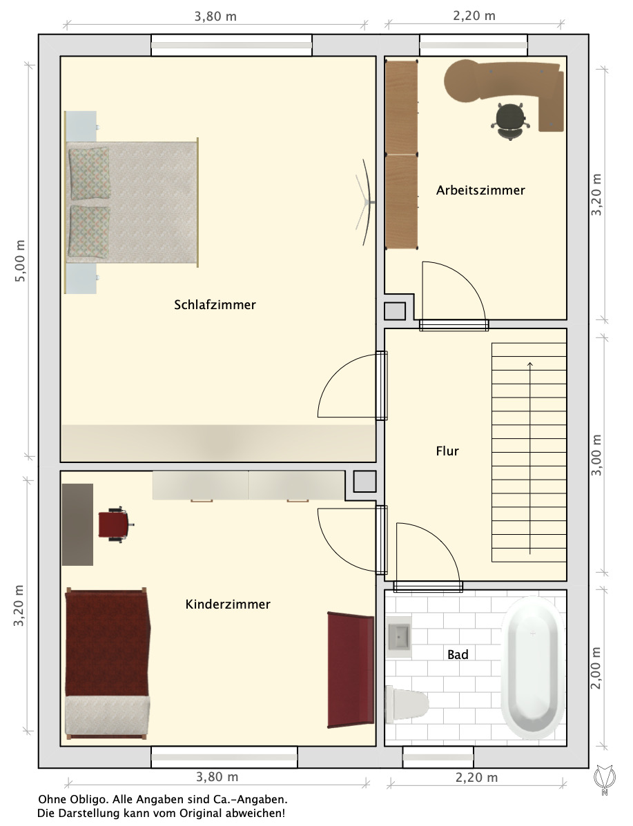 Grundriss Obergeschoss Grundriss Obergeschoss