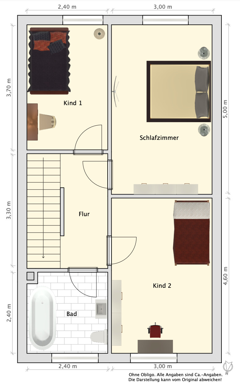 Grundriss Obergeschoss Grundriss Obergeschoss