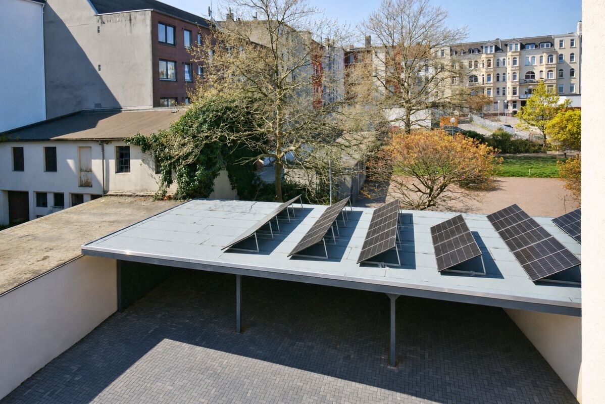 Carport im Innenhof Carport im Innenhof