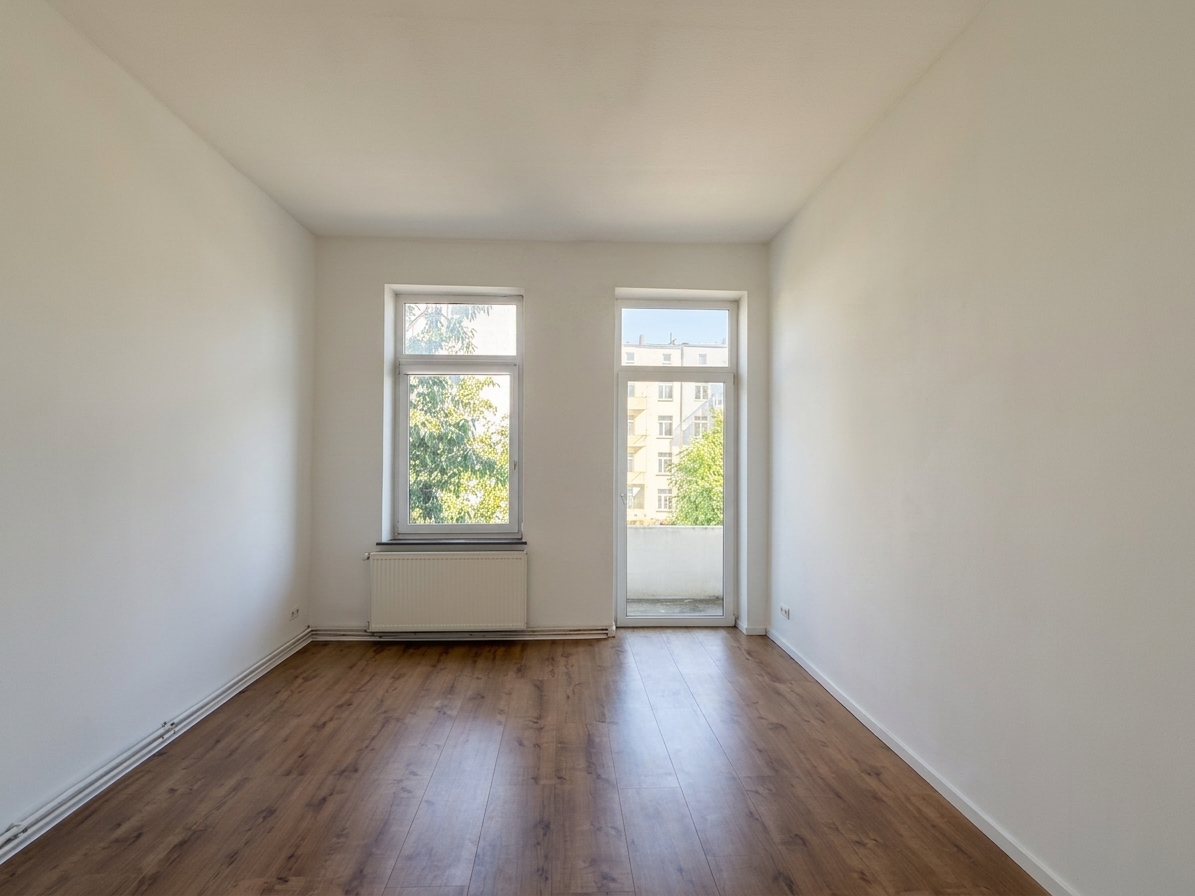 Schlafzimmer mit Zugang zum Balkon Schlafzimmer mit Zugang zum Balkon